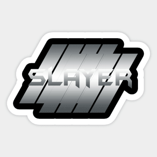 Metallic Illustration Slayer Sticker